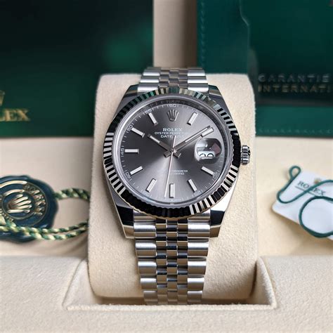 rolex datejust 41 slate|rolex datejust 41 resale value.